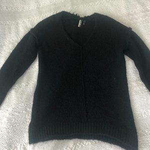 Topshop Black V-Neck Sweater